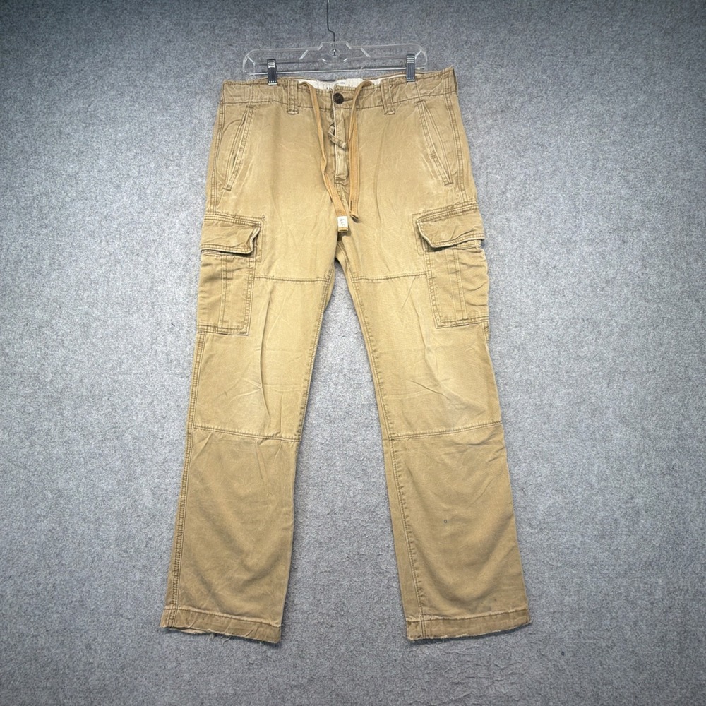 Vintage Abercrombie and Fitch Paratrooper Cargo Pants Mens 34x32 Baggy Military